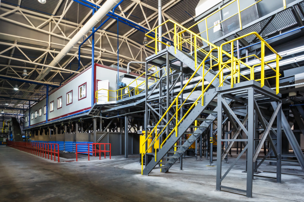 mezzanine flooring in a warehouse